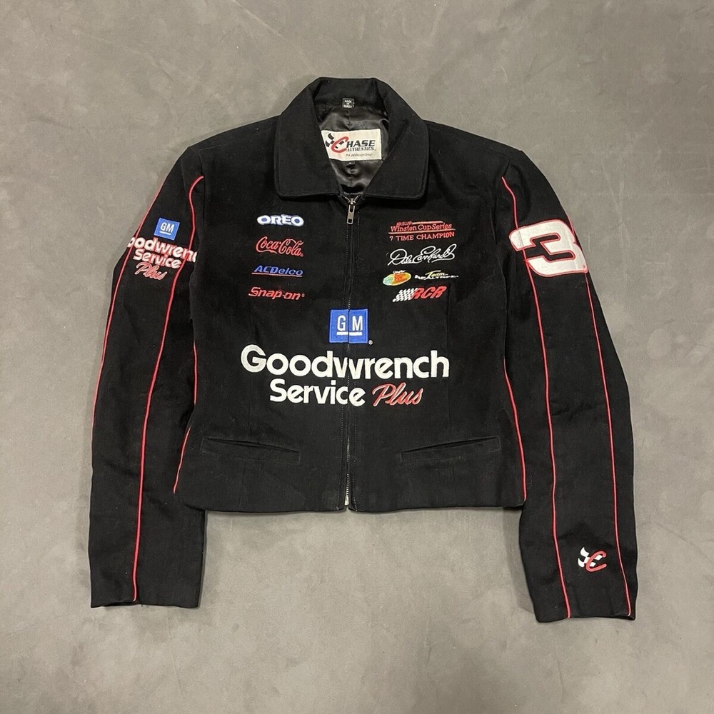 Chase Authentics VINTAGE Dale Earnhardt Sr Black Racing Jacket